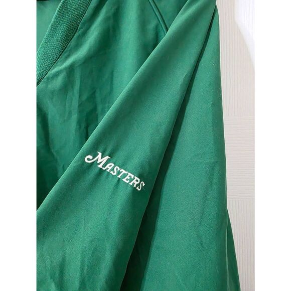 Vintage Masters Collection Pullover Mens XL Green Windbreaker V Neck Golf - Picture 2 of 8
